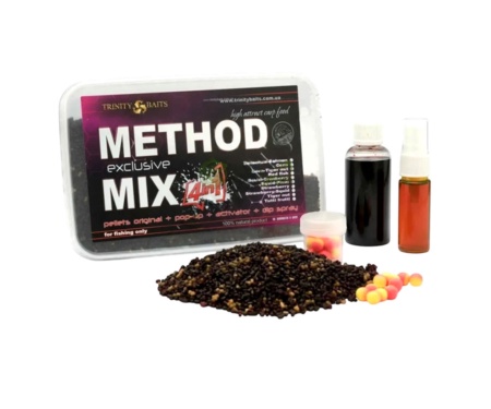 Прикормочна суміш Trinity Baits Metod Mix 4in1 Squid-Cranberry