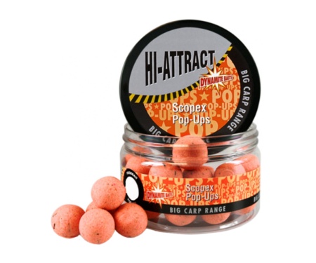 Бойли Dynamite Baits Pop-Ups Hi-Attract Scopex 15мм