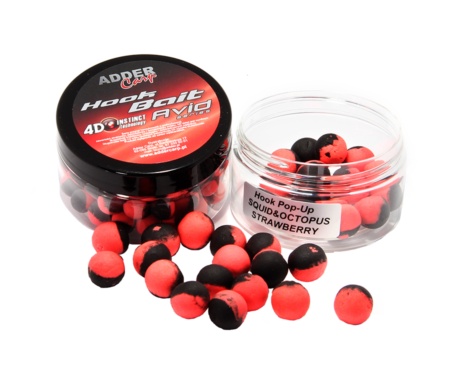 Бойли Adder Carp Avid Pop-Up Hook Boilies 10мм Squid-Octopus-Strawberry