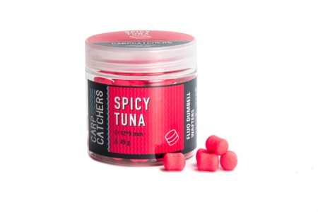 Вафтерc Carp Catchers Fluo Dumbell Wafters SPICY TUNA 12*9мм