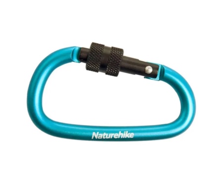 Карабин Naturehike D-type NH15A005-H 6см Blue