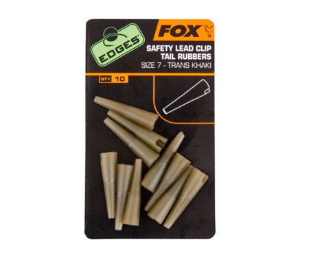 Конус резиновый FOX Edges Slik Lead Clip Tail Rubbers Trans Khaki Size № 7