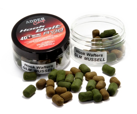 Бойли Adder Carp Avid Hook Wafters Dambels GLM Mussell 14мм 90мл