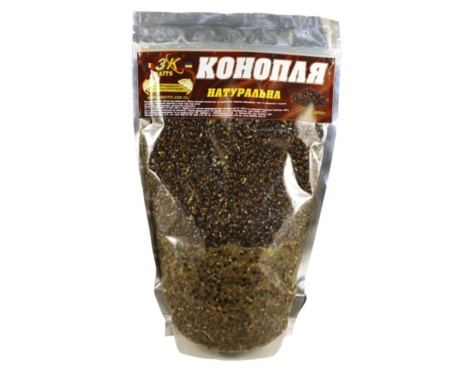 Прикормка 3KBaits Конопля Natural натуральна 0.8кг