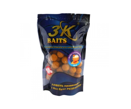 Бойл 3KBaits розчинний 24мм мед 0.4кг