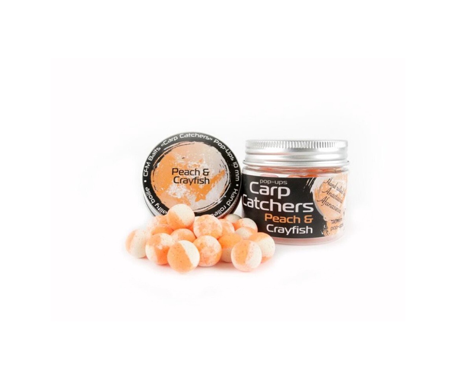 Бойлы pop-up Carp Catchers Peach&Crayfish 10мм
