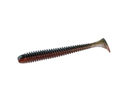 Виброхвост Angry Baits Zander Worm 4.5" #52 Red Craw Dad UV