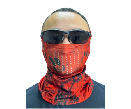 Маска Veduta  UPF50+ Reptile Skin Bloody Red