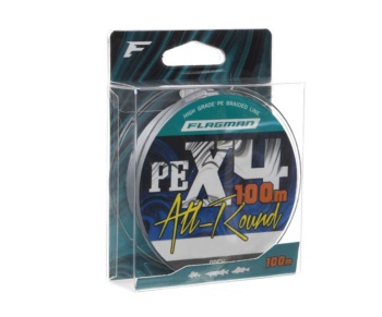 Шнур Flagman All-Round PE X-4 100м 0.19мм Grey #3