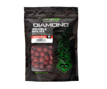 Бойлы растворимые Carp Pro Diamond Soluble Boilies Diamond Spice 16мм