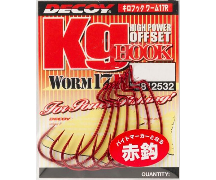 Крючки Decoy Kg Hook Worm 17 Red №4/0 #2