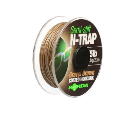 Поводковий матеріал Korda N-TRAP Semi-stiff 15lb Gravel