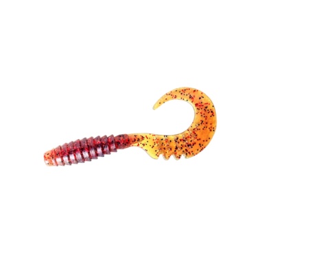 Силікон Fishup Fancy Grub 2" #019 Motor Oil/Red