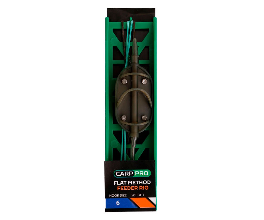 Готовая oснастка на ледкоре Carp Pro Flat Method Feeder №6 80г #1