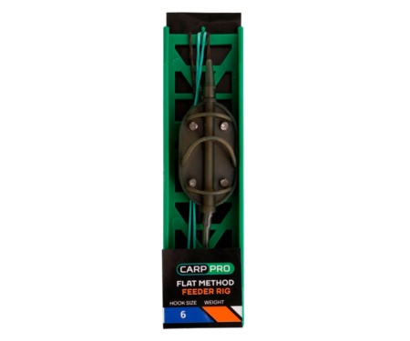 Готовая oснастка на ледкоре Carp Pro Flat Method Feeder №6 80г