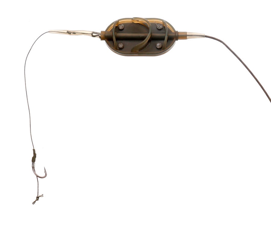 Готовая oснастка на ледкоре Carp Pro Flat Method Feeder №6 80г #2