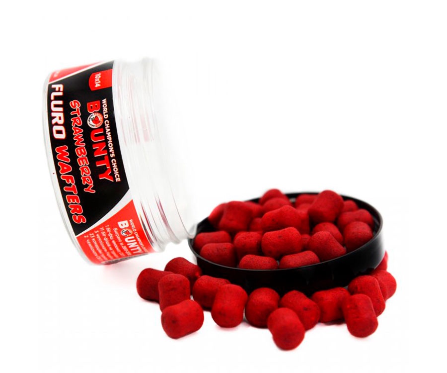 Бойлы Bounty Fluro Wafters Strawberry 10/14мм