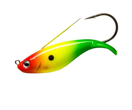 Воблер Rapala Weedless Shad 8см Red Yellow Green