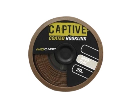 Поводковий матеріал Avid Carp Captive Coated Hooklink Sand/Clay 35lb
