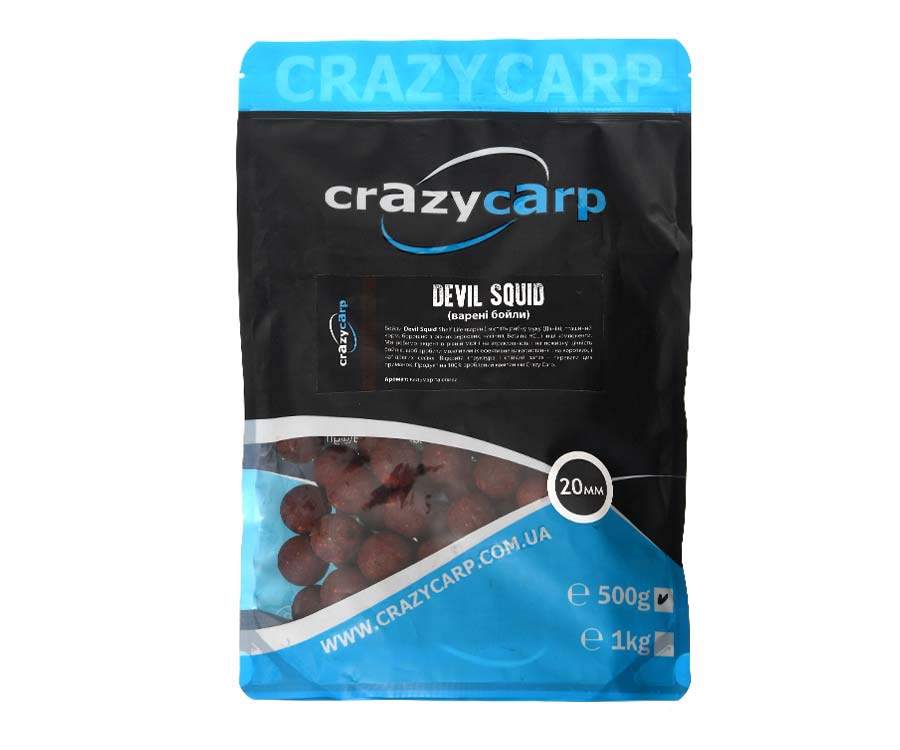 Бойлы Crazy Carp Devil Squid Boiled 20мм