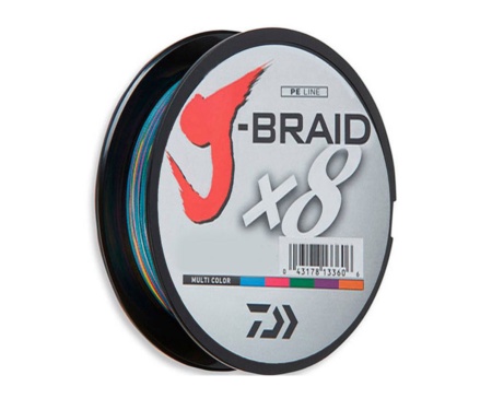 Шнур Daiwa J-Braid x8 Multicolor 150м 0.13мм