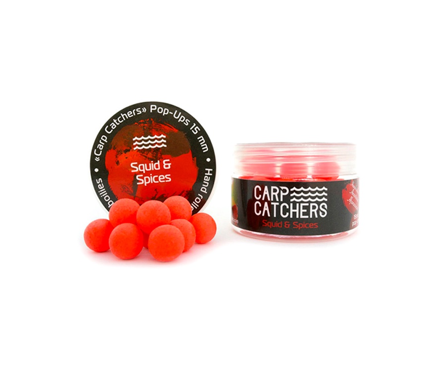 Бойлы pop-up Carp Catchers Squid&Spices 15мм