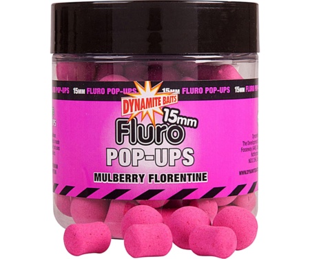 Бойли Dynamite Baits Fluro Pop-Ups Mulberry Florentine 15 мм