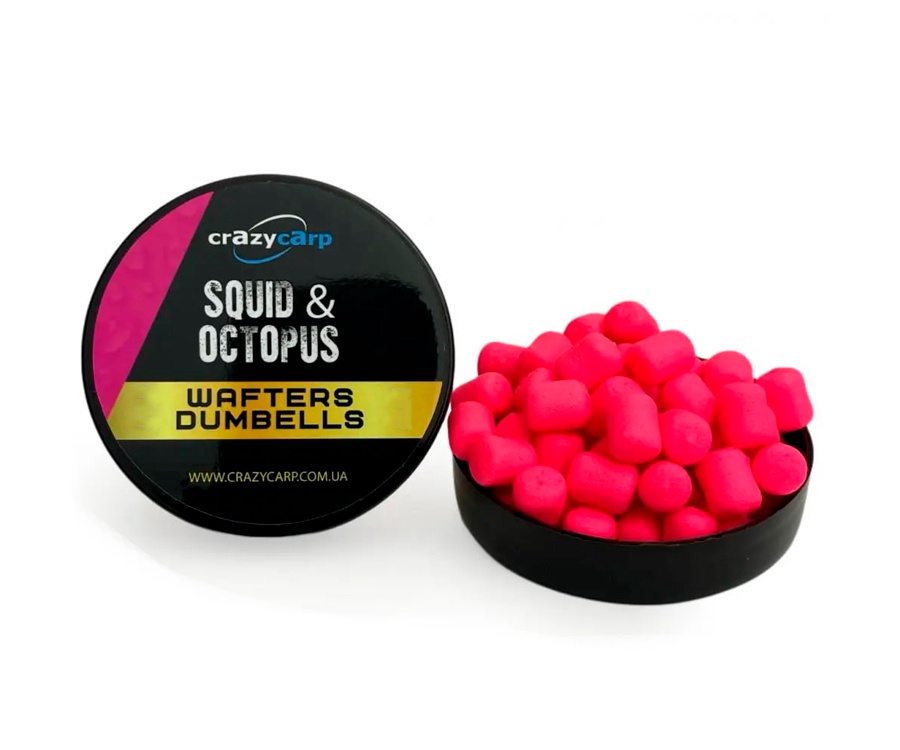 Бойлы Crazy Carp Wafters Dumbbells 8x10мм Squid&Octopus