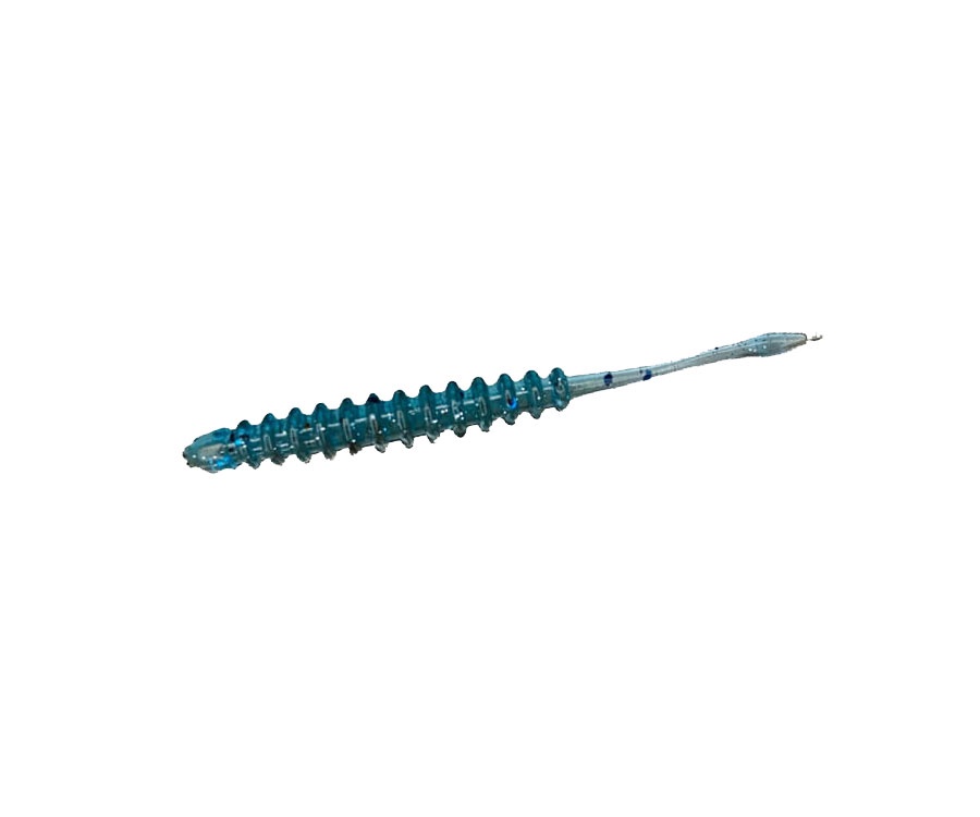 Силикон Big Baits Ribbed Worm 1.8" #203 Aquamarine