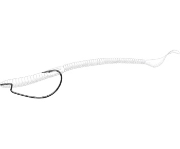 Крючки Owner J-Light Worm Hook 5109 (B-94) №1 Black chrome #2