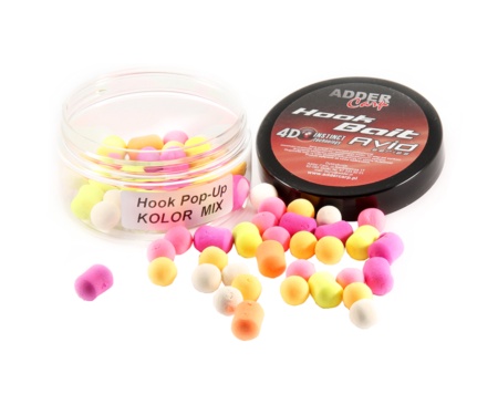 Бойли Adder Carp Avid Pop-Up Hook Boilies 14мм Kolor Mix