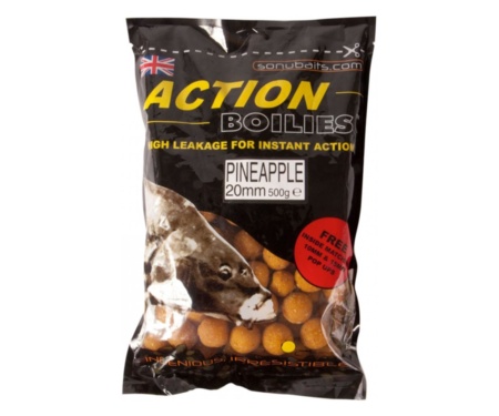 Бойли Sonubaits Action Boilies-Pineapple 20мм 500г